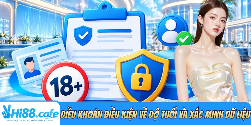 Quy tắc xác minh độ tuổi và dữ liệu trong điều khoản điều kiện 